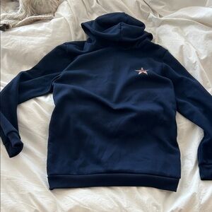 Women's Navy Blue Cheetah Star Hoodie